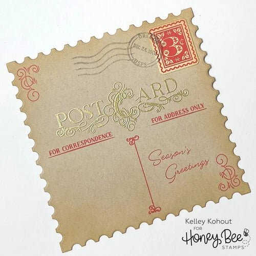 Postmarked: Holiday - Honey Cuts - Coordinating Dies - Honey Bee Stamps