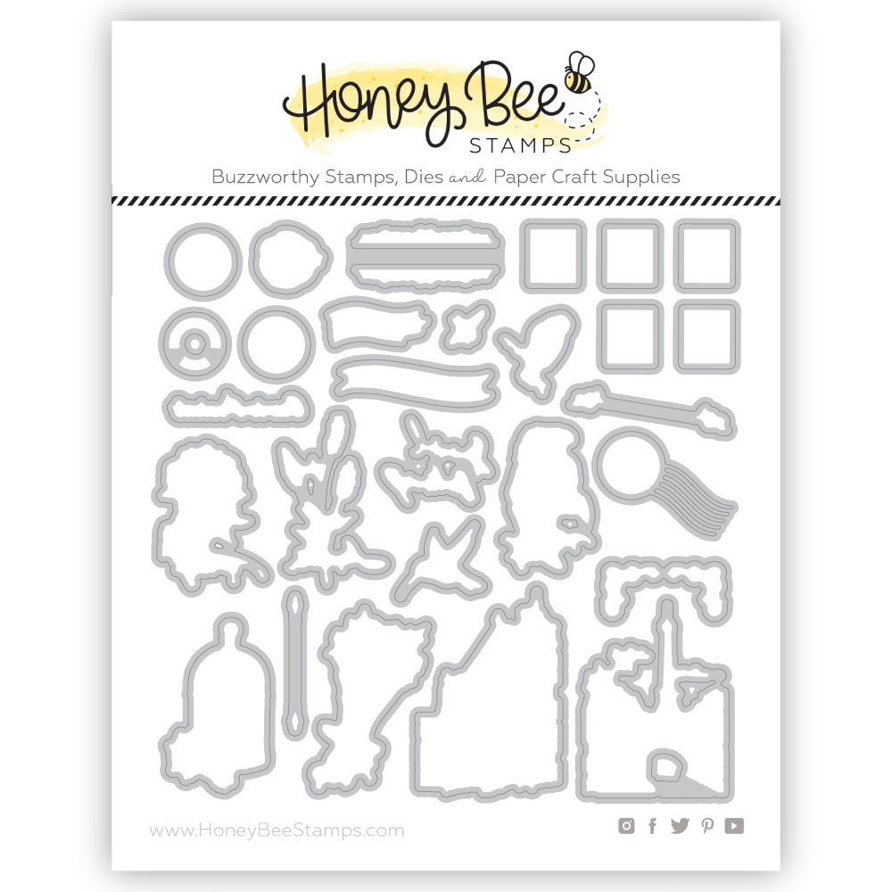 Postmarked - Honey Cuts - Coordinating Dies - Honey Bee Stamps