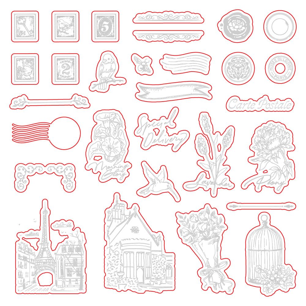 Postmarked - Honey Cuts - Coordinating Dies - Honey Bee Stamps