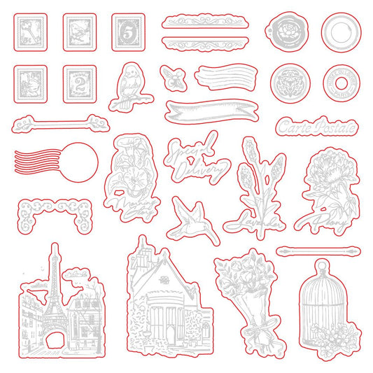 Postmarked - Honey Cuts - Coordinating Dies - Honey Bee Stamps