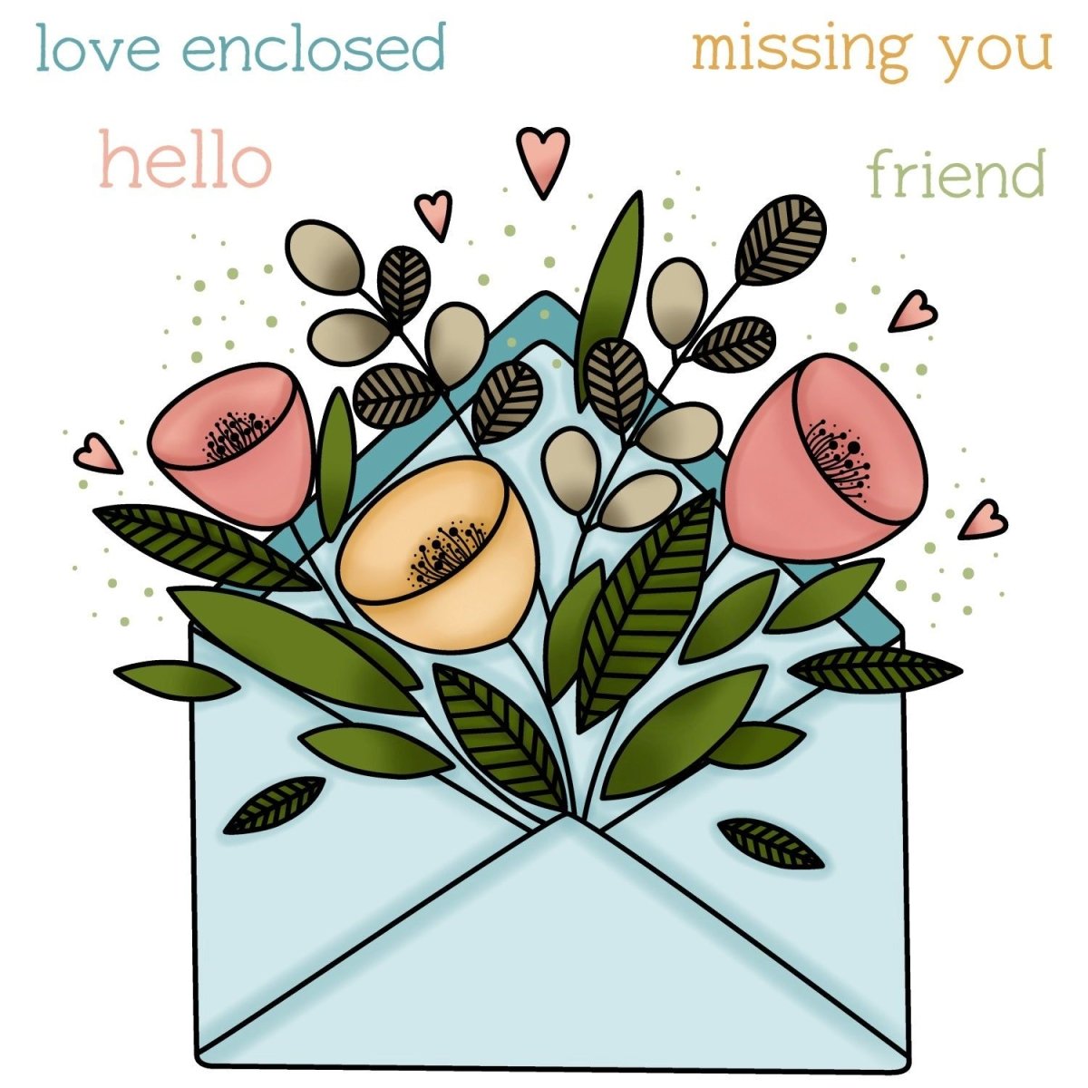 Pretty Postage - 4x4 Photopolymer Stamp Set - Retiring - Honey Bee Stamps