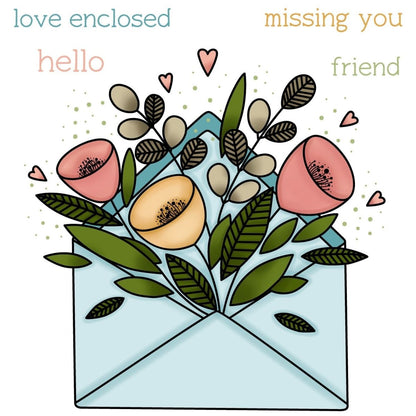 Pretty Postage - 4x4 Photopolymer Stamp Set - Retiring - Honey Bee Stamps