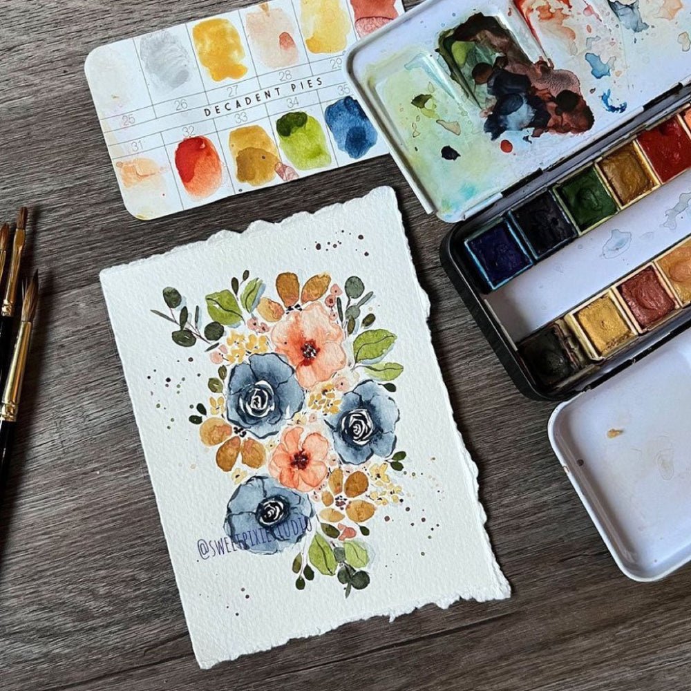 Prima Watercolor Confections - Decadent Pies 12 Pan Set - Honey Bee Stamps