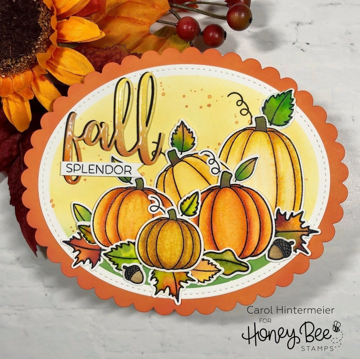 Pumpkin Patch - 6x6 Photopolymer Stamp Set - Honey Bee Stamps