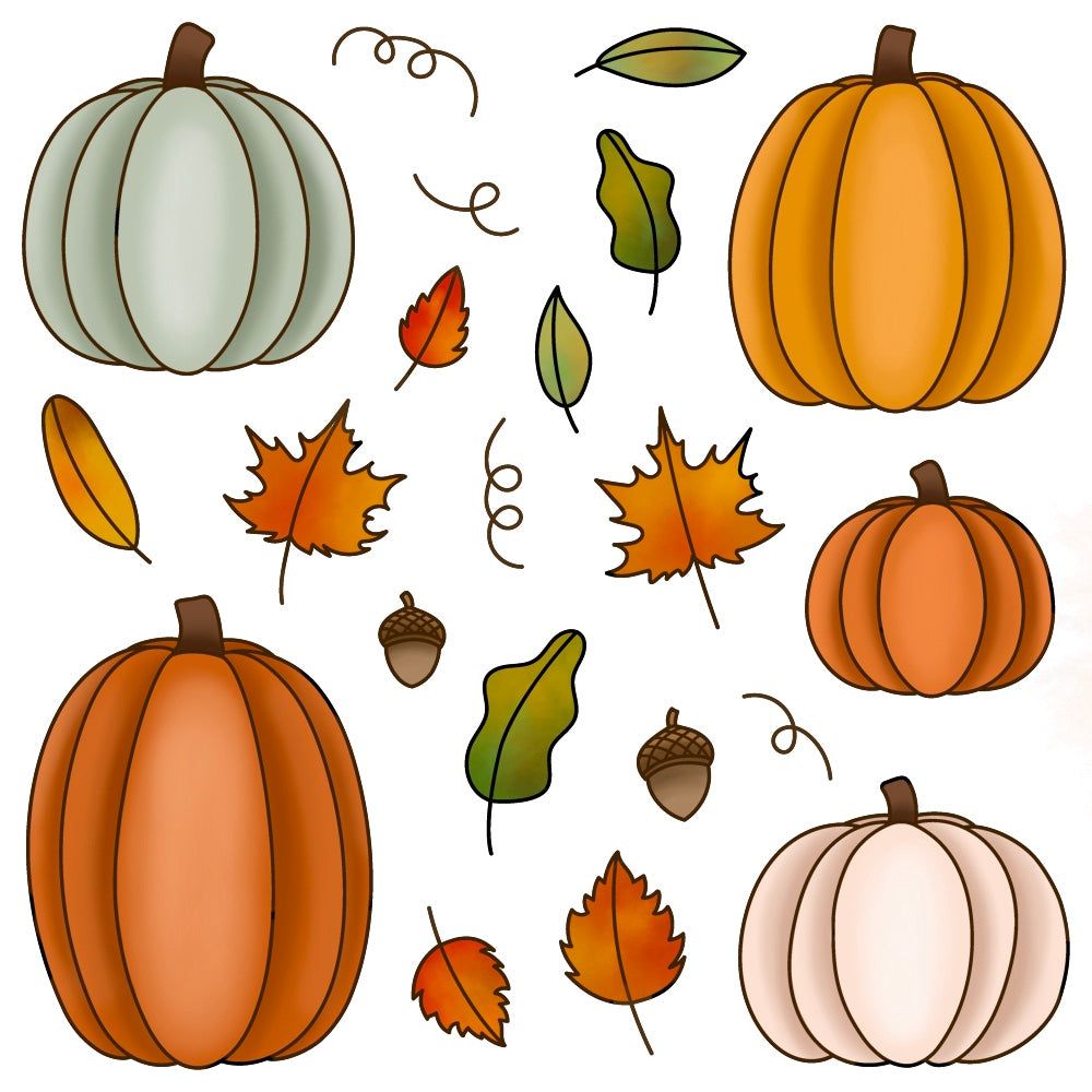 Pumpkin Patch - 6x6 Photopolymer Stamp Set - Honey Bee Stamps