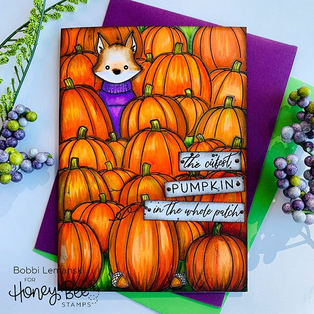 Pumpkin Patch - 6x6 Photopolymer Stamp Set - Honey Bee Stamps