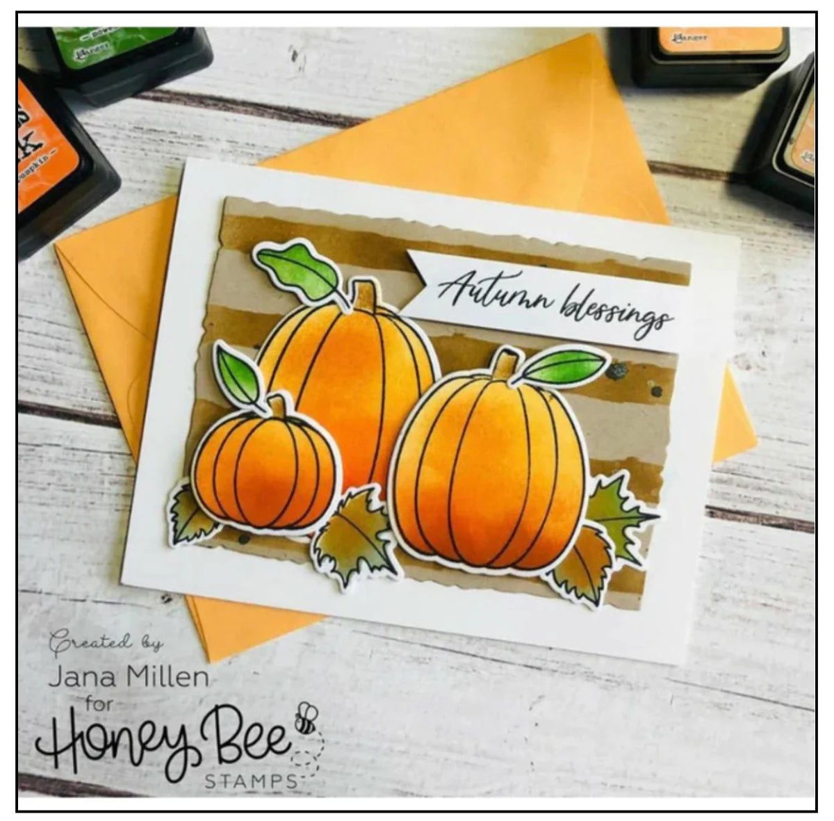 Pumpkin Patch - 6x6 Photopolymer Stamp Set - Honey Bee Stamps