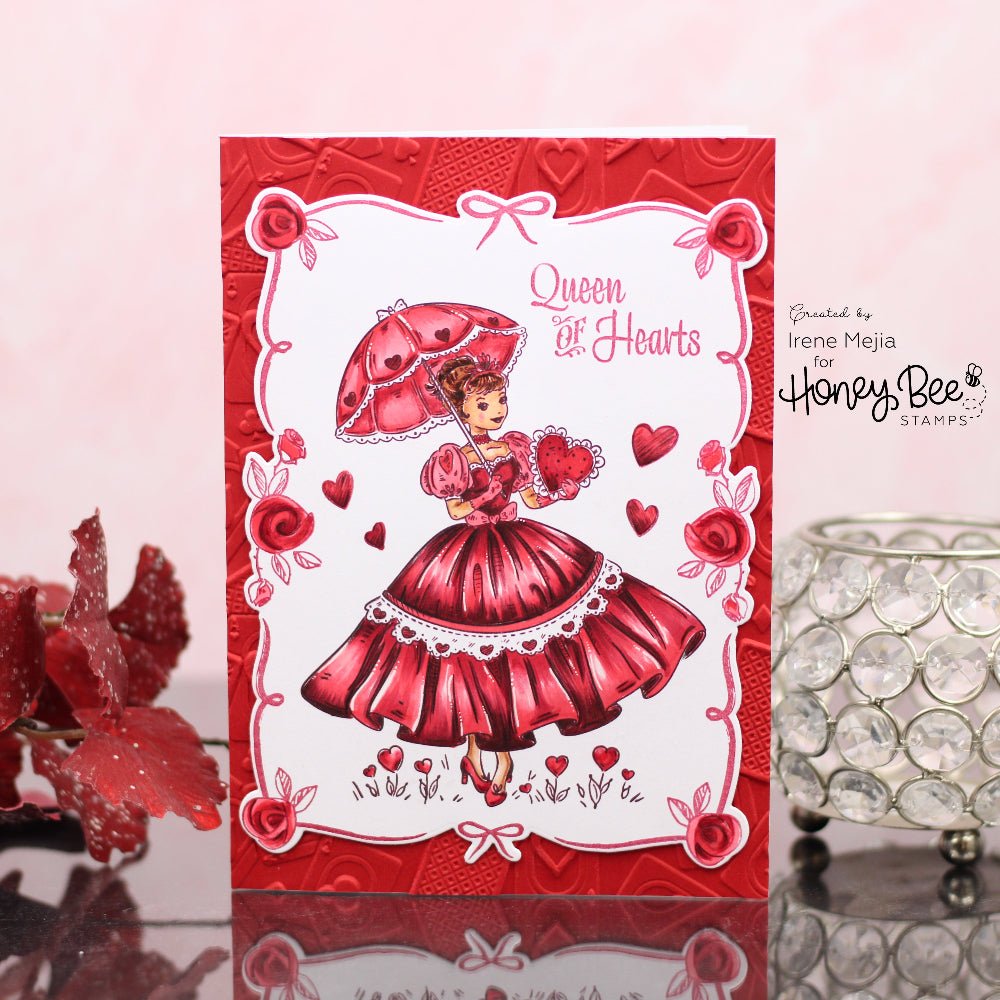 Queen Of Hearts - 5x6 Rubber Cling Stamp Set RETIRING – Honey Bee