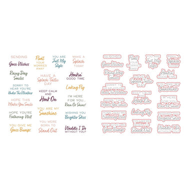 Rainy Day Smiles Stamp Set and Coordinating Honey Cuts Bundle