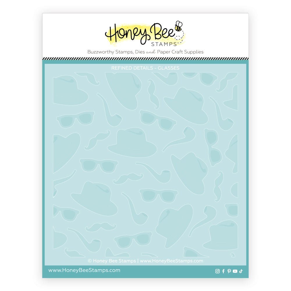 Refined Details - 6"x6" Stencil Set of 6 Layering Stencils - Honey Bee Stamps