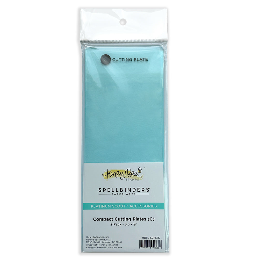 Scout Teal Compact Cutting Plates (C) 2 pack for Platinum Scout die cutting machine, in retail packaging