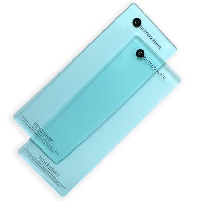 Scout Teal Compact Cutting Plates for Platinum Scout die cutting machine, pair of teal plates stacked