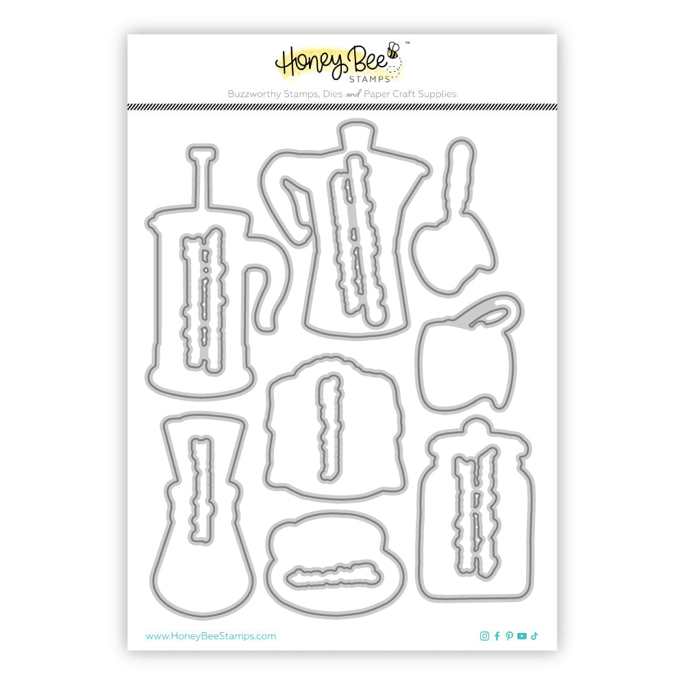 Rise And Grind - Honey Cuts - Coordinating Dies - Honey Bee Stamps