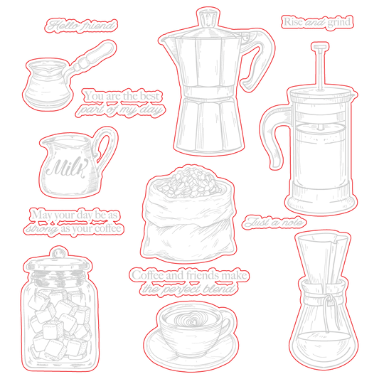 Rise And Grind - Honey Cuts - Coordinating Dies - Honey Bee Stamps