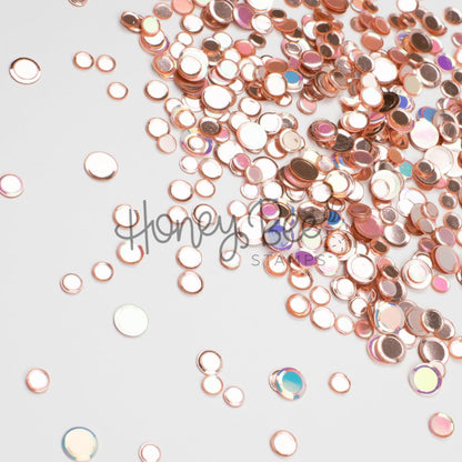 Rose Gold - No Hole Sequins - Iridescent Confetti Mix - Honey Bee Stamps