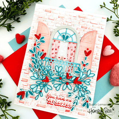 Rustic Brick Wall - 3D Embossing Folder - Honey Bee Stamps