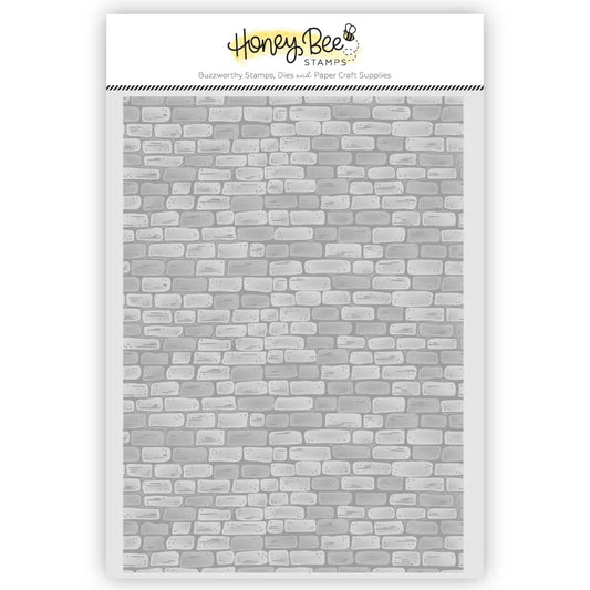 Rustic Brick Wall - 3D Embossing Folder - Honey Bee Stamps