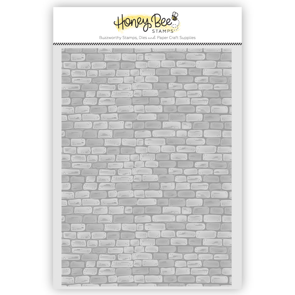 Rustic Brick Wall - 3D Embossing Folder - Honey Bee Stamps