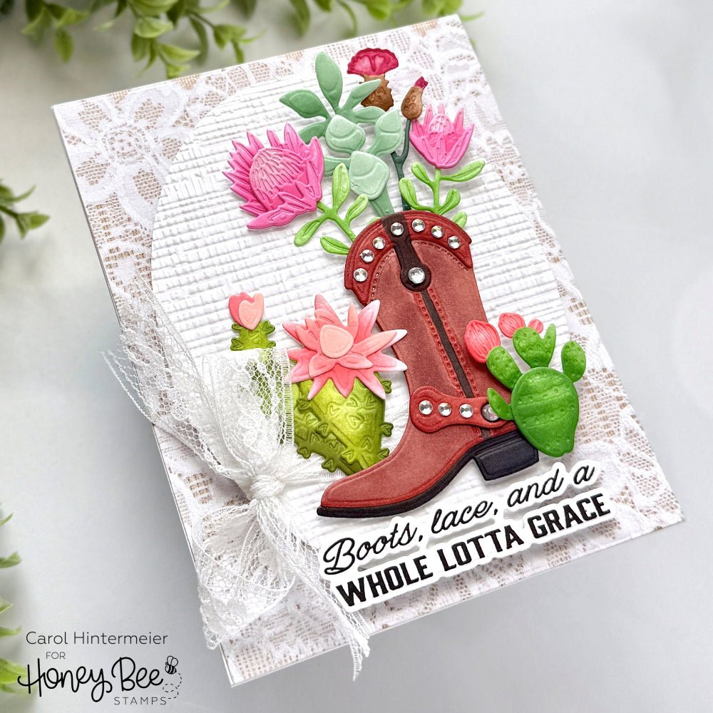 Saddle Up - 6x8 Photopolymer Stamp Set - Honey Bee Stamps