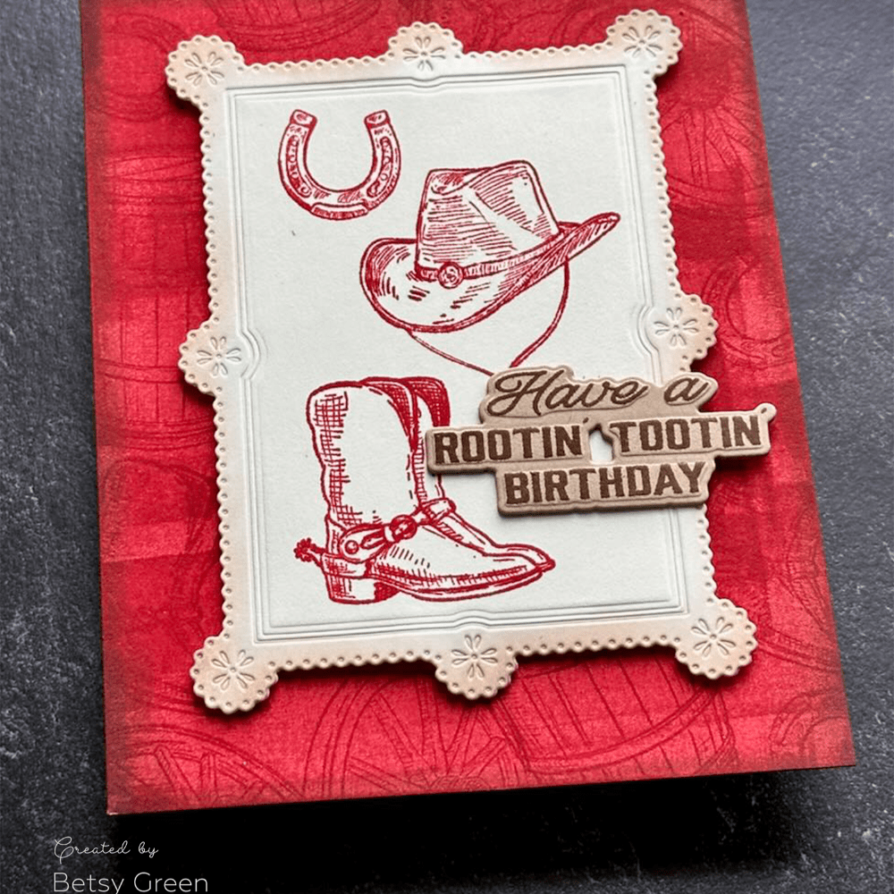 Saddle Up - 6x8 Photopolymer Stamp Set - Honey Bee Stamps