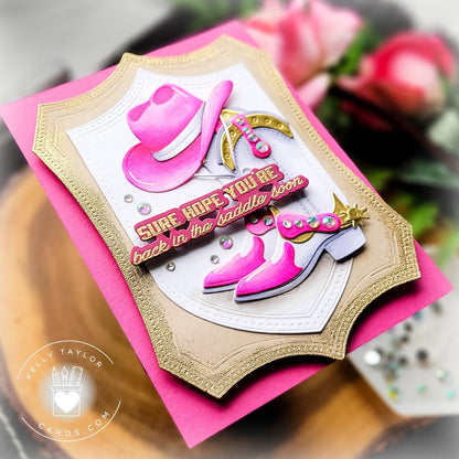 Saddle Up - 6x8 Photopolymer Stamp Set - Honey Bee Stamps