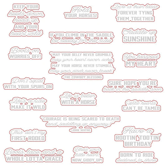 Saddle Up - Honey Cuts - Coordinating Dies - Honey Bee Stamps