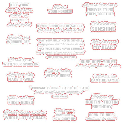 Saddle Up - Honey Cuts - Coordinating Dies - Honey Bee Stamps