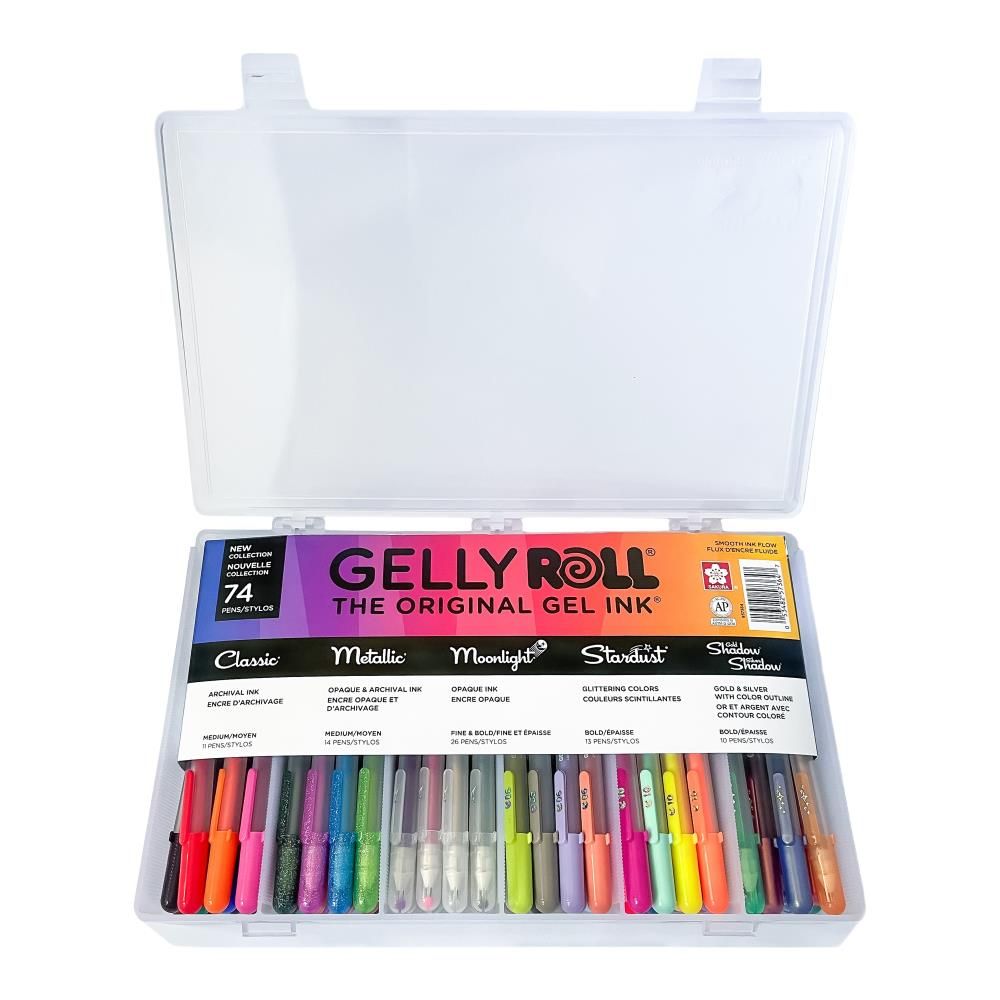 Sakura Gelly Roll Pens Gift Set 74 Pack - 1 of Each Color! – Honey