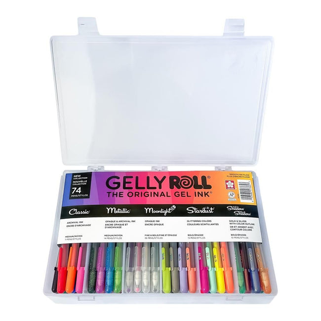 Sakura Gelly Roll Pens Gift Set 74 Pack - 1 of Each Color! - Honey Bee Stamps