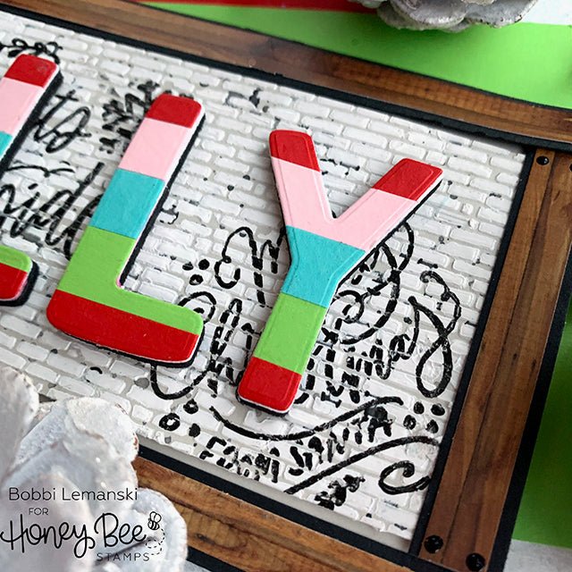 Salvaged Brick - 6"x6" Background Stencil - Honey Bee Stamps