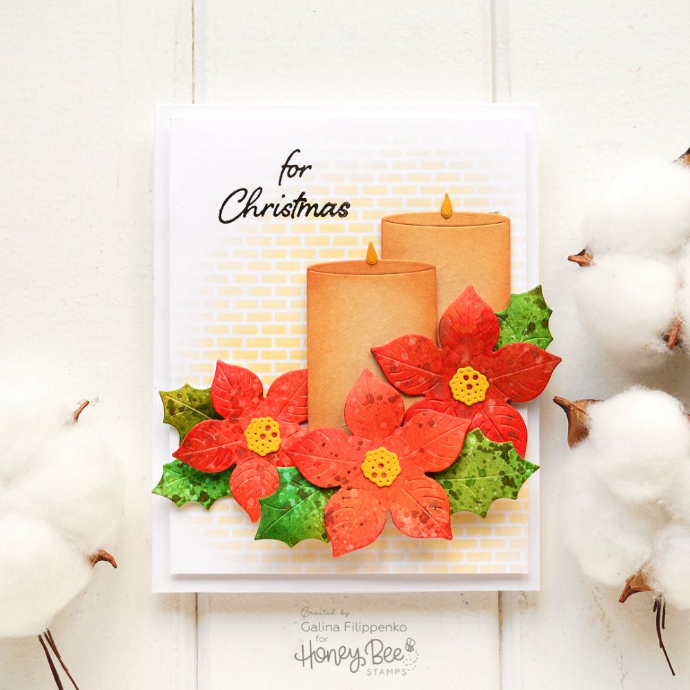 Salvaged Brick - 6"x6" Background Stencil - Honey Bee Stamps