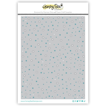 Scattered Stars A2 Cover Plate - Honey Cuts - Honey Bee Stamps