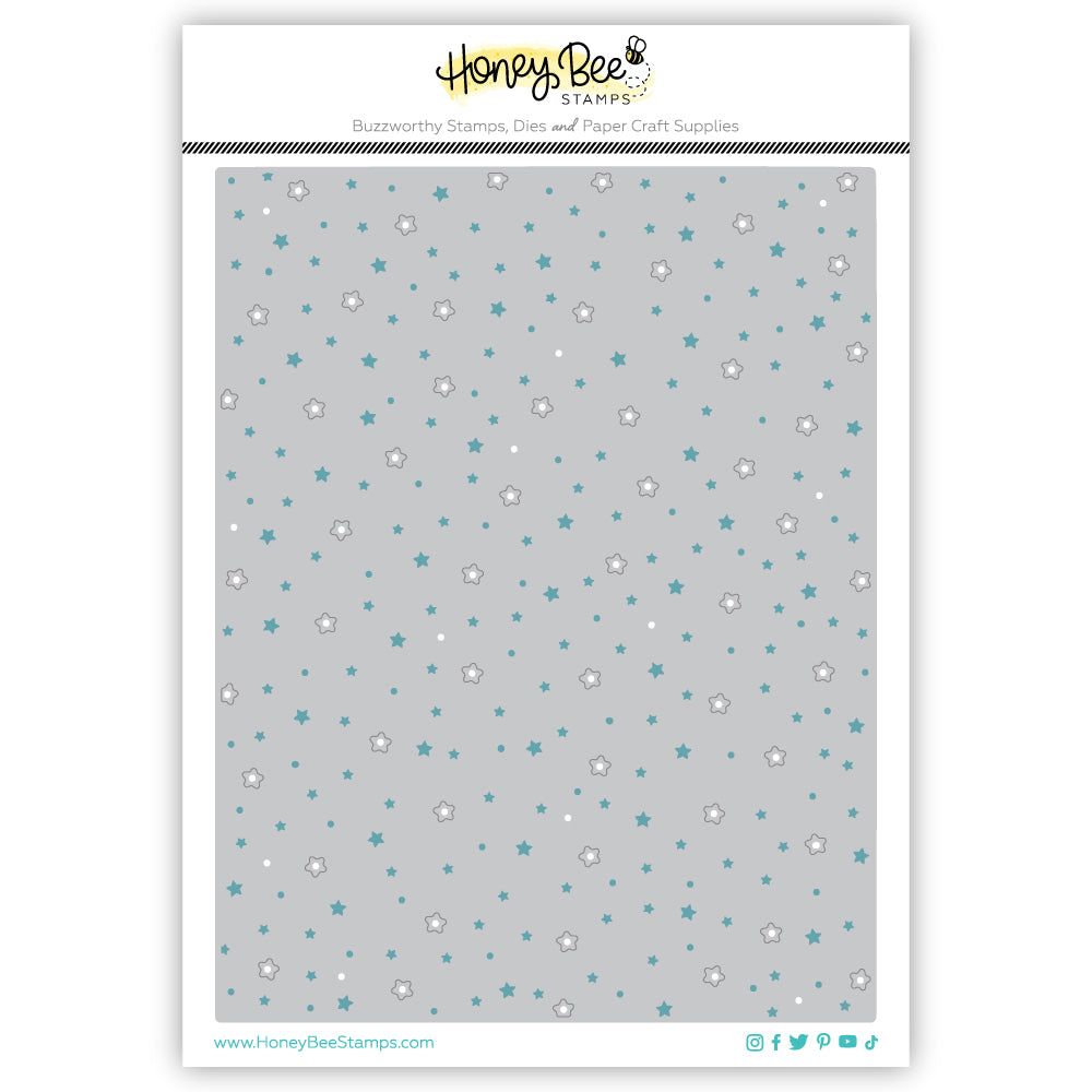 Scattered Stars A2 Cover Plate - Honey Cuts - Stand - Alone Dies - Honey Bee Stamps
