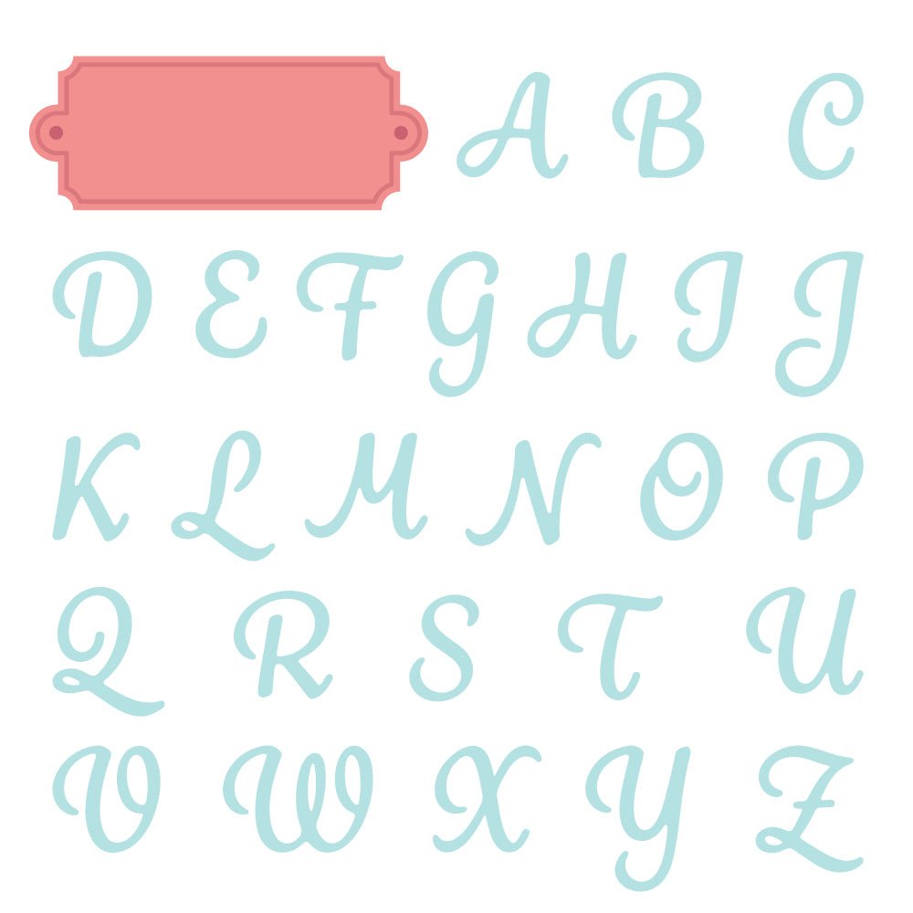 Script Monogram - Honey Cuts Stand - Alone Dies - Honey Bee Stamps