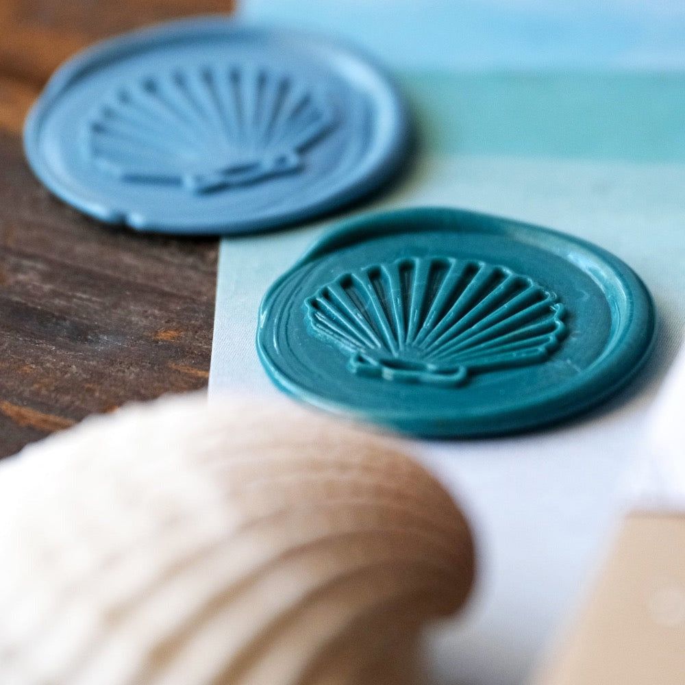 Seashell - Wax Stamper - Honey Bee Stamps