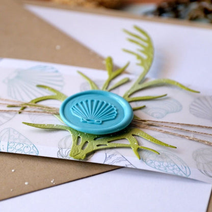 Seashell - Wax Stamper - Honey Bee Stamps
