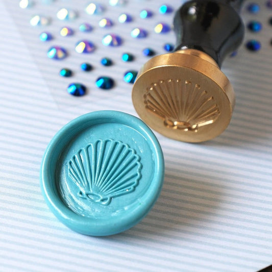 Seashell - Wax Stamper - Honey Bee Stamps