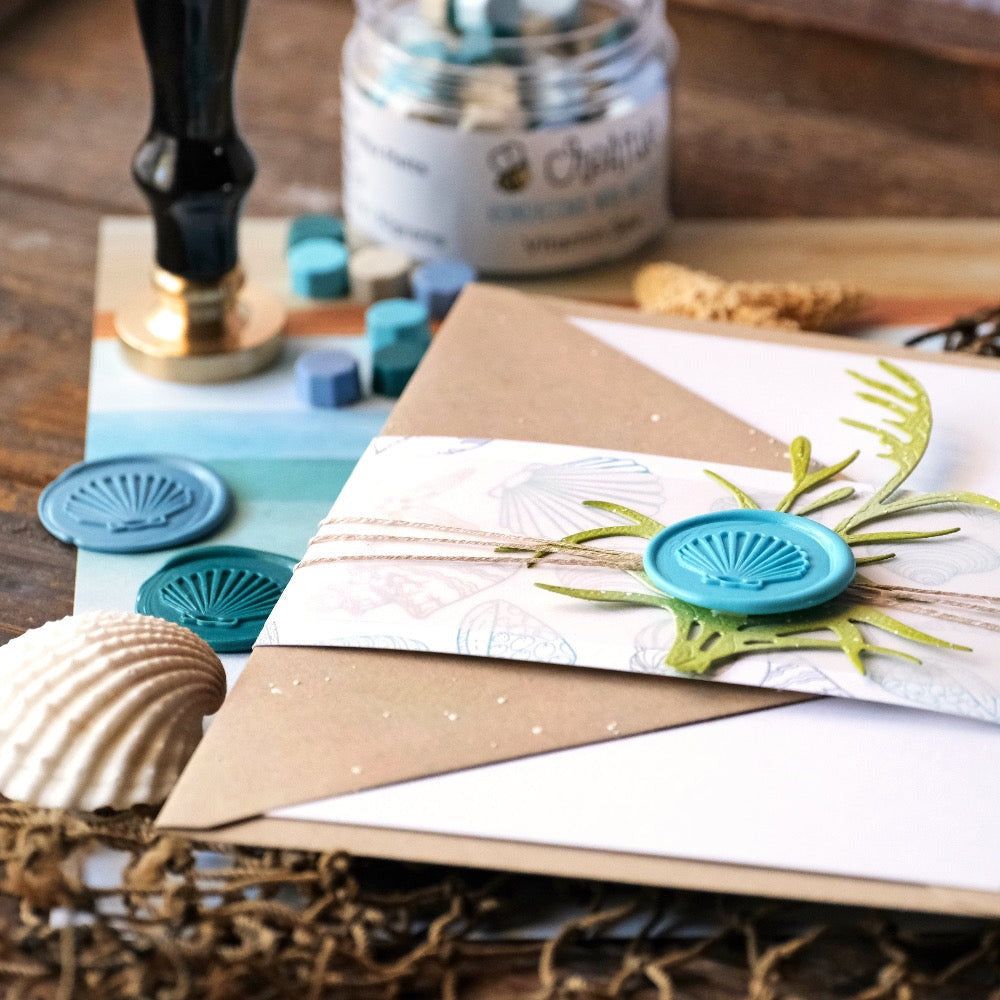 Seashell - Wax Stamper - Honey Bee Stamps