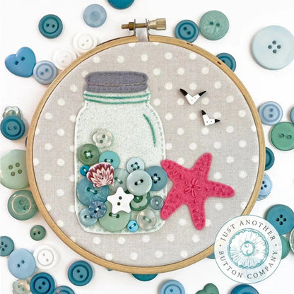 Seaside Button Box by Just Another Button Company - Honey Bee Stamps