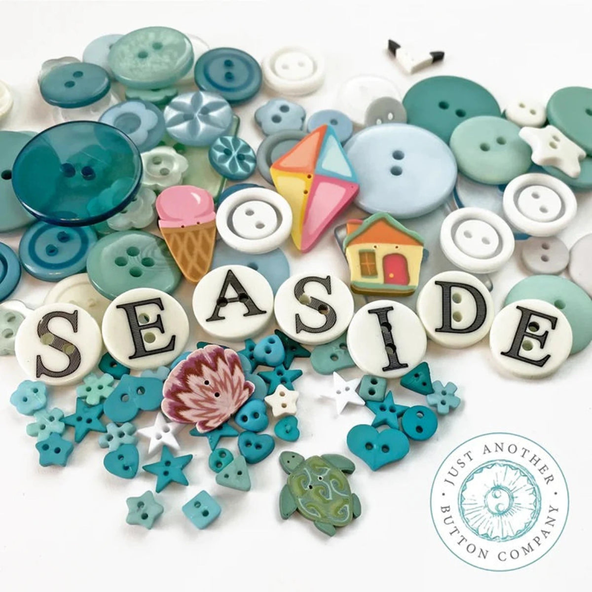 Seaside Button Box by Just Another Button Company - Honey Bee Stamps