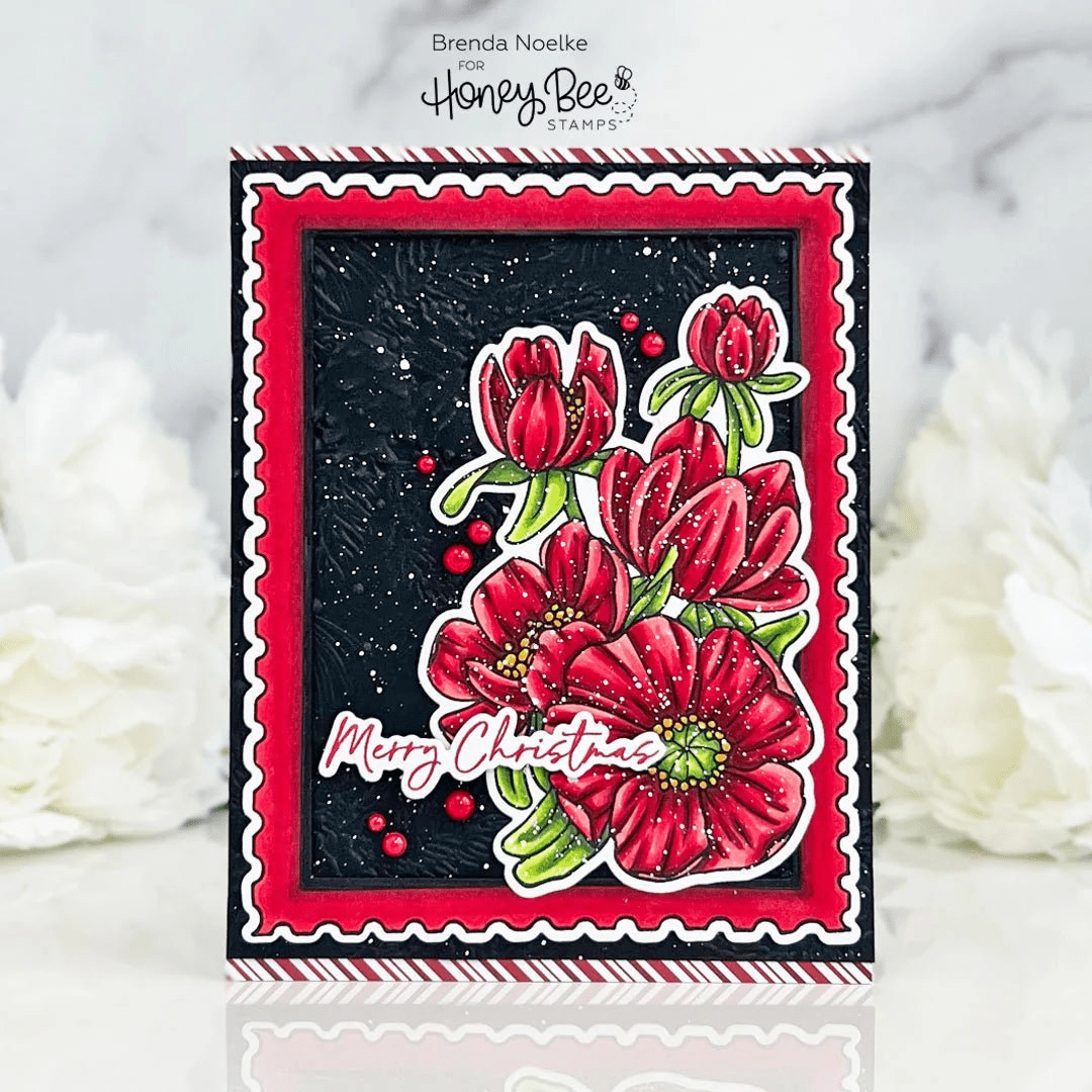 Sending Christmas Joy - 6x8 Photopolymer Stamp Set RETIRING - Honey Bee Stamps