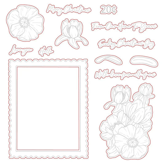 Sending Christmas Joy - Honey Cuts - Coordinating Dies - Honey Bee Stamps