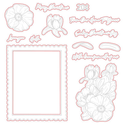 Sending Christmas Joy - Honey Cuts - Coordinating Dies - Honey Bee Stamps