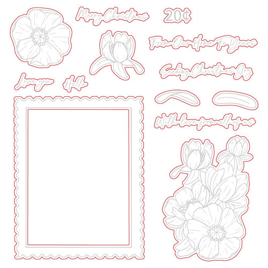 Sending Christmas Joy - Honey Cuts - Coordinating Dies - Honey Bee Stamps