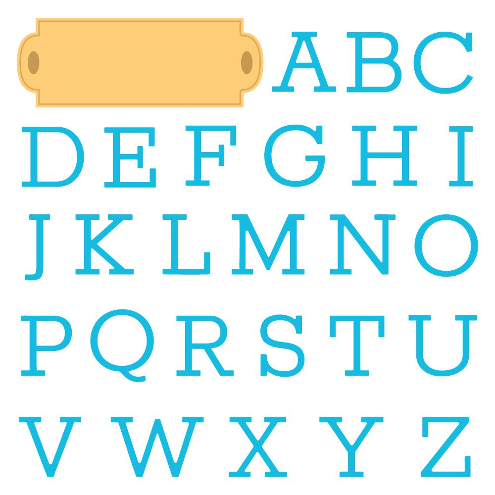 Serif Monogram - Honey Cuts Stand - Alone Dies - Honey Bee Stamps