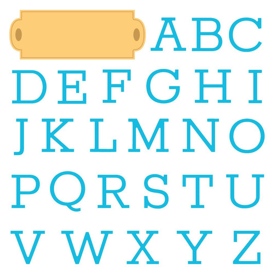 Serif Monogram - Honey Cuts Stand - Alone Dies - Honey Bee Stamps