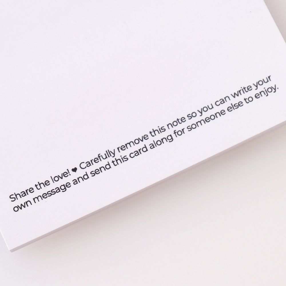 Share The Love - Large 4" x 5" Sticky Notes for Inside Card Message Writing - Honey Bee Stamps