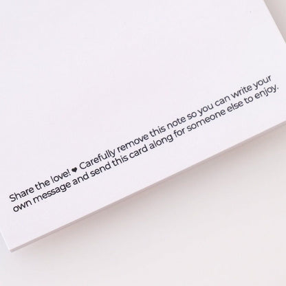 Share The Love - Large 4" x 5" Sticky Notes for Inside Card Message Writing - Honey Bee Stamps