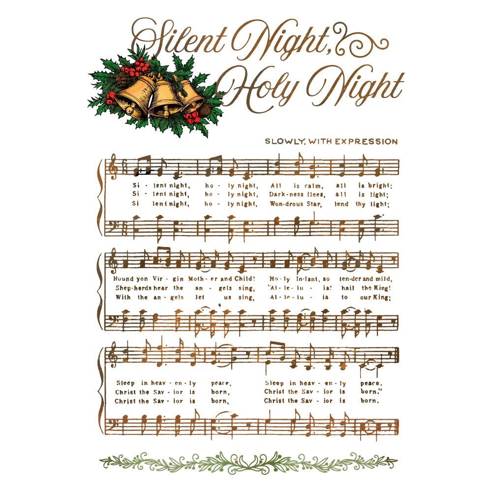 Silent Night Background - 4"x 6" Rubber Cling Stamp Set - Honey Bee Stamps