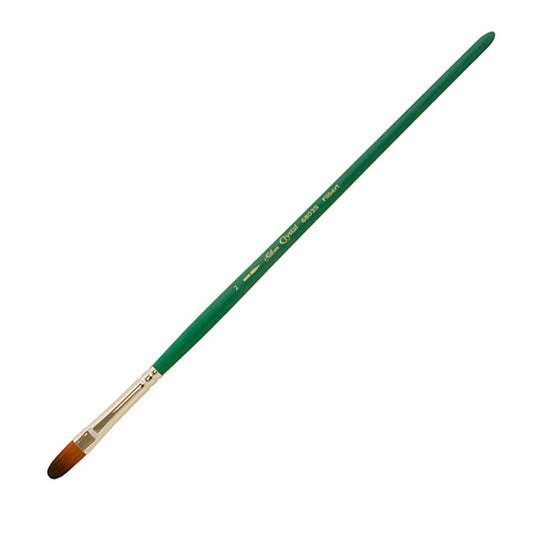 SilverBrush™ Crystal™ Brush Filbert Size 2 - Crystal Golden Taklon Paint Brush for Water - Based Media - Honey Bee Stamps